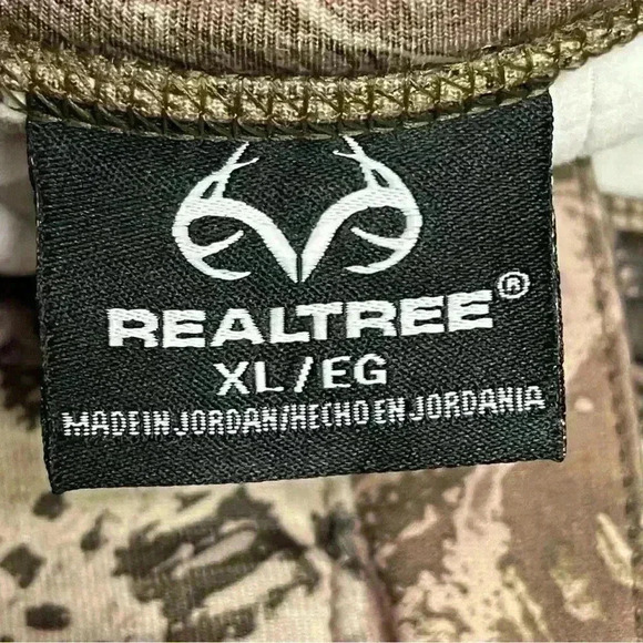 Realtree Jacket Mens XL Green Camoflauge Stretch Knit 1/4 Zip Outdoors ActiveNWT - Picture 6 of 12